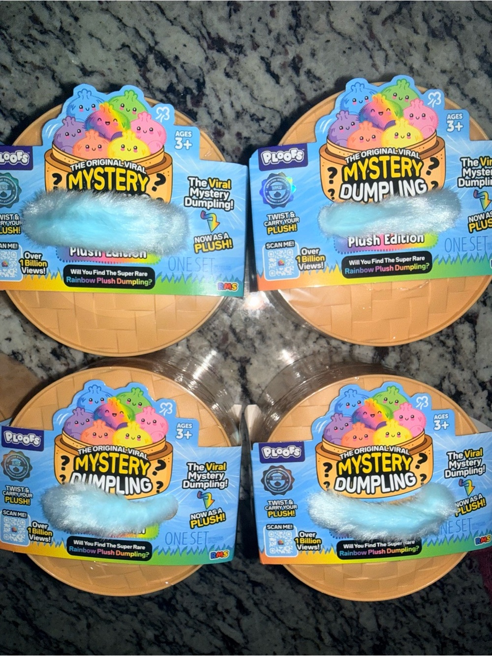 RMS Ploofs Viral Mystery Dumpling Plush Edition Set of 4